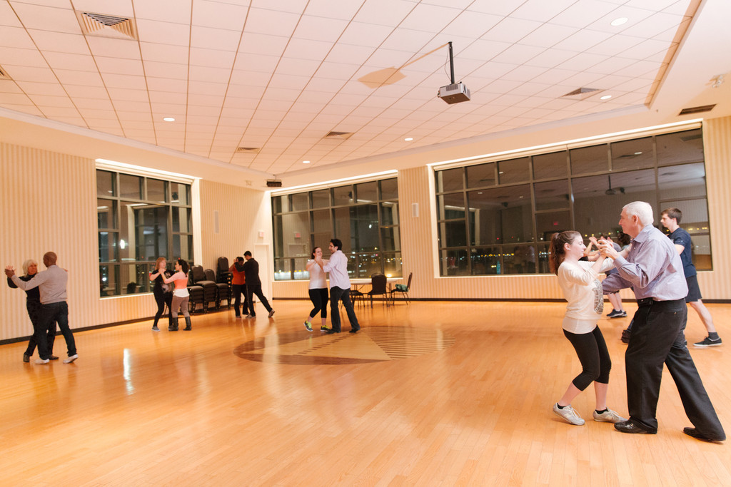 salsa dancing with neighbors