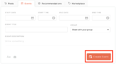 How to create a group event