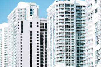 Residential apartment buildings in Miami